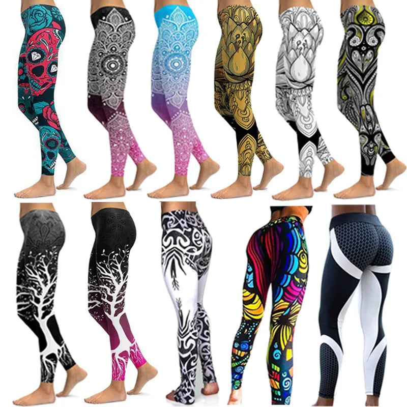 LI-FI Print Yoga Leggins