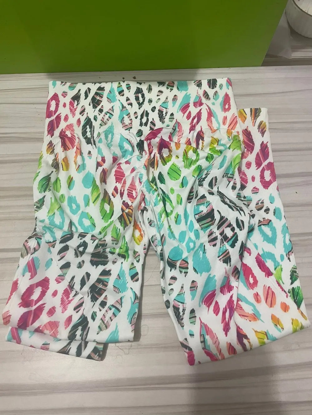 3D-Print Tie Dye Sportleggings für Frauen