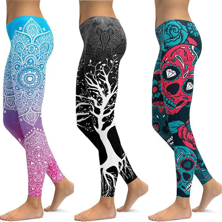 LI-FI Print Yoga Leggins