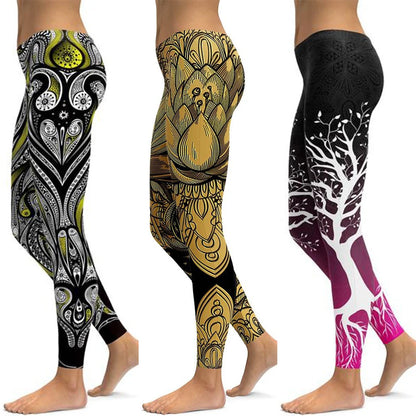 LI-FI Print Yoga Leggins